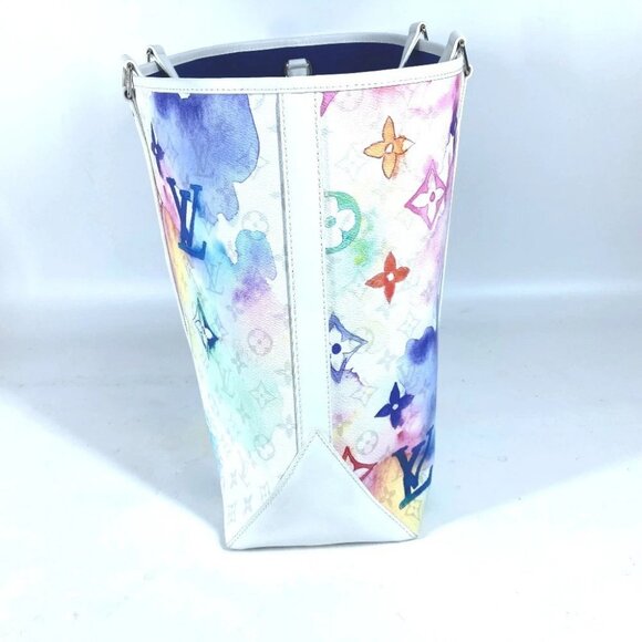 LOUIS VUITTON M45754 WatercolorMonogram Weekend Tote GM 2WAY Tote Bag Unused - Picture 3 of 14